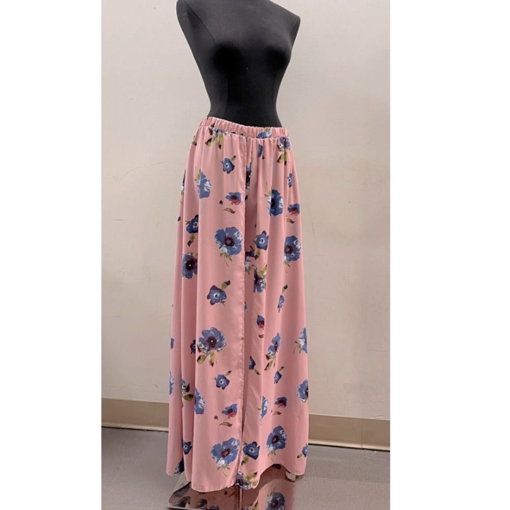 Long floral maxi skirt